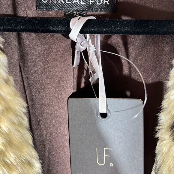 UNREAL FUR FOR FREE PEOPLE MADAM GRACE COAT SNAKE NWT NEW - Picture 15 of 15